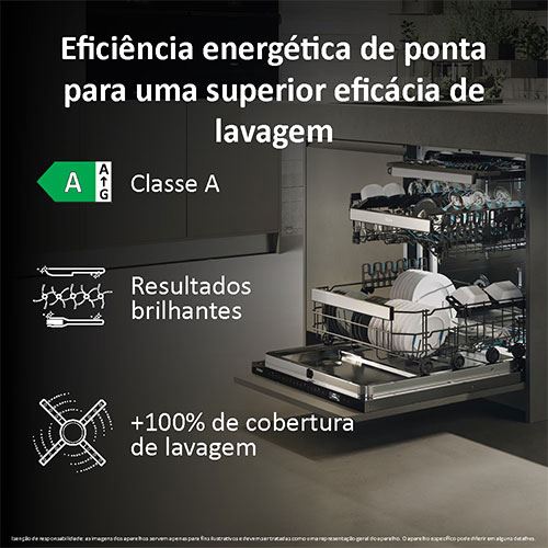 Máquina de Lavar Loiça Encastrável Haier XS 63A4M4B | 16 talheres | 59.7 cm | A - Image 2