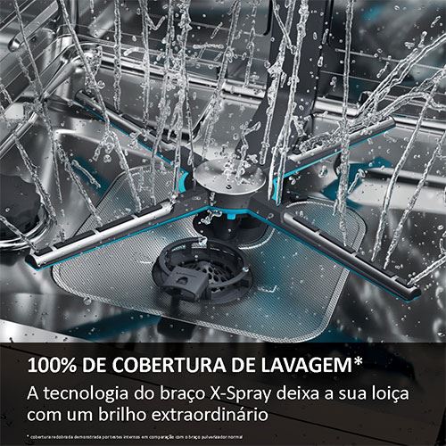 Máquina de Lavar Loiça Encastrável Haier XS 63A4M4B | 16 talheres | 59.7 cm | A - Image 5