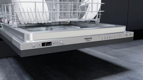 Máquina de Lavar Loiça Encastrável Hotpoint HIC 3C26 CW | 14 talheres | 60 cm | E - Outlet - Grade B - Image 2