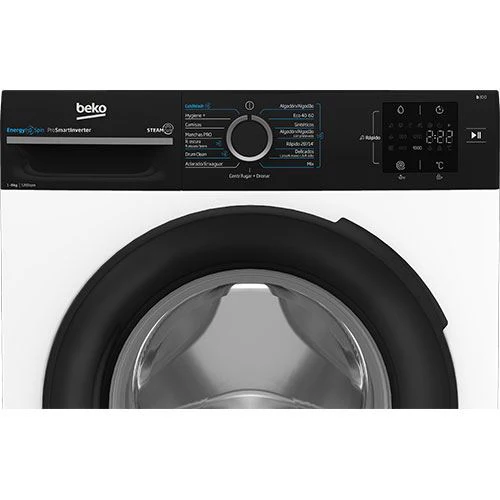 Máquina de Lavar Roupa Beko BM3WFSU38213 GHG | 8 Kg | 1200 RPM | A | Branco - Image 4