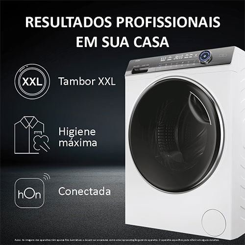 Máquina de Lavar Roupa Haier HW120-B14979EU1 | 12 Kg | 1400 RPM | A | Branco - Image 3