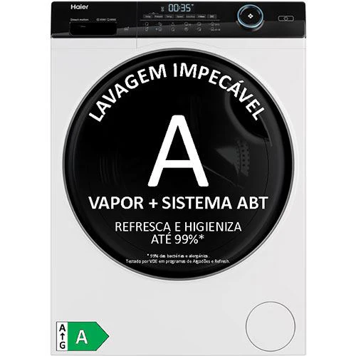 Máquina de Lavar Roupa Haier HW90-B14959EU1 | 9 Kg | 1400 RPM | A | Branco - Image 9