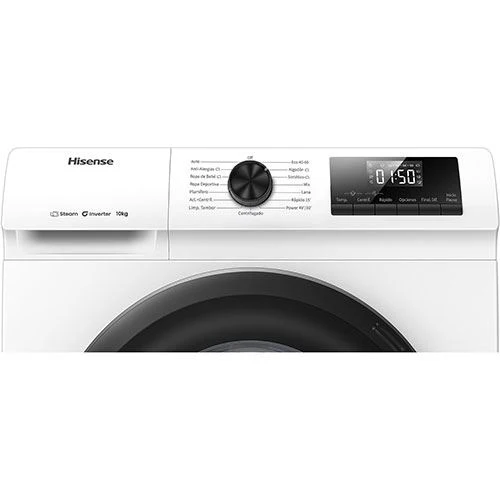 Máquina de Lavar Roupa Hisense WF1Q1041BW | 10 Kg | 1400 RPM | A | Branco - Image 4