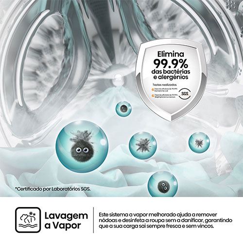 Máquina de Lavar Roupa Hisense WF1Q1041BW | 10 Kg | 1400 RPM | A | Branco - Image 9