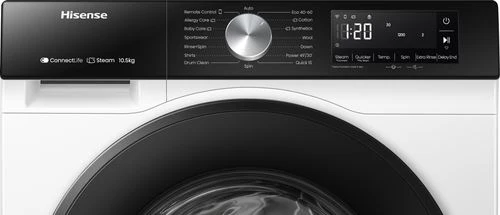 Máquina de Lavar Roupa Hisense WF3S1043BW3 | 10.5 Kg | 1400 RPM | A | Branco - Image 5