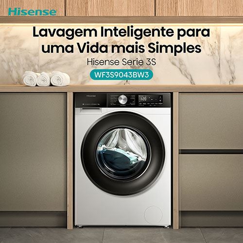 Máquina de Lavar Roupa Hisense WF3S9043BW3 | 9 Kg | 1400 RPM | a | Branco - Outlet - Grade B - Image 13