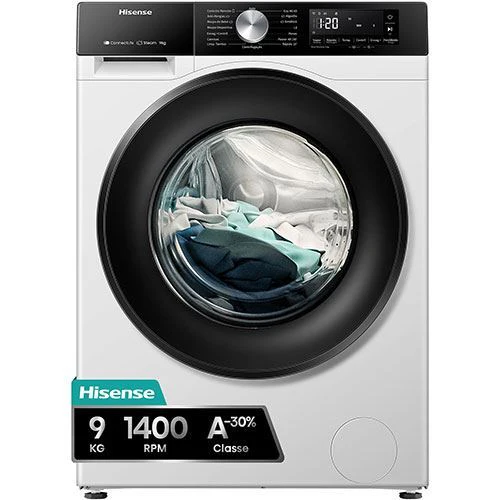 Máquina de Lavar Roupa Hisense WF3S9043BW3 | 9 Kg | 1400 RPM | a | Branco - Outlet - Grade B - Image 2