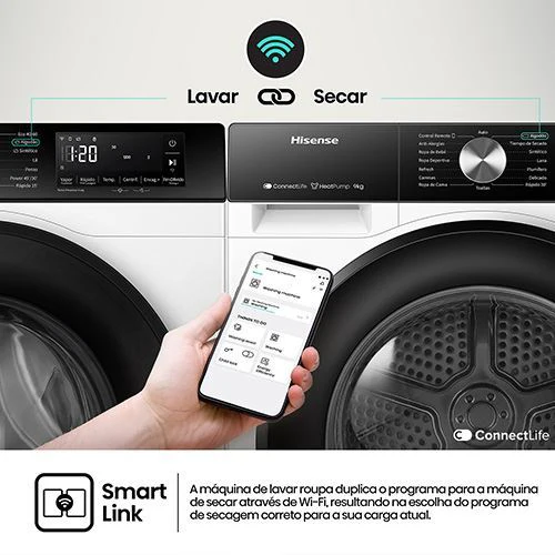 Máquina de Lavar Roupa Hisense WF3S9043BW3 | 9 Kg | 1400 RPM | a | Branco - Outlet - Grade B - Image 9