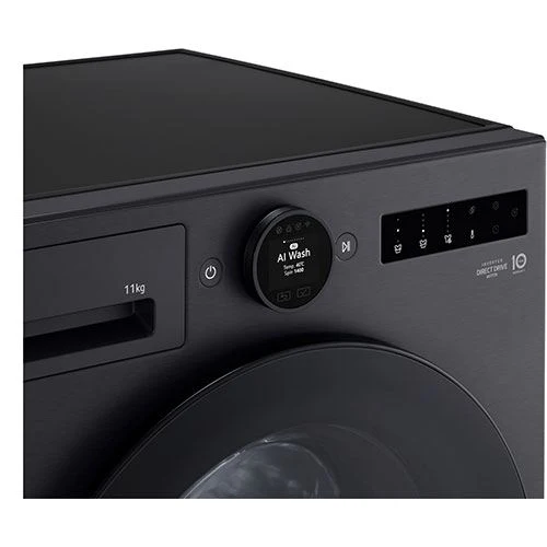 Máquina de Lavar Roupa LG F4X7511TBB | 11 Kg | 1400 RPM | A | Preto Mate - Image 4