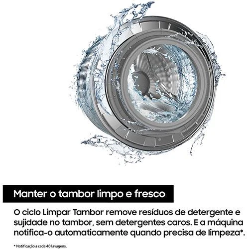 Máquina de Lavar Roupa Samsung WW80FG3M05AWEP | 8 Kg | 1400 RPM | A | Branco - Image 5
