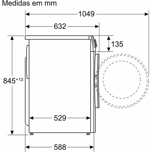 Máquina de Lavar Roupa Siemens WG54G2Z1ES | 10 Kg | 1400 RPM | A | Branco - Image 6