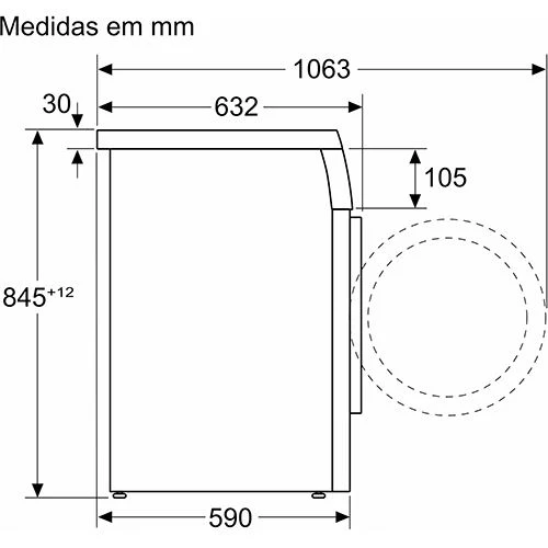 Máquina de Lavar Roupa Siemens WU14UT62ES iQ500 | 9 Kg | 1400 RPM | A | Branco - Image 8