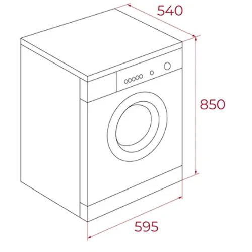 Máquina de Lavar Roupa Teka WMK 70940 WH | 9 Kg | 1400 RPM | A | Branco - Image 2