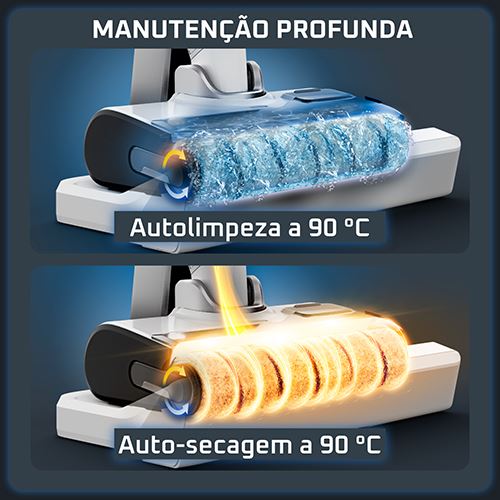 Máquina de Limpeza Rowenta X-Clean 12 GZ7257E0 | Lava e Aspira | 65 min. | Branco - Image 4