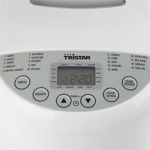Máquina de Pão Trsitar BM-4586 | 1Kg - Branco - Image 4