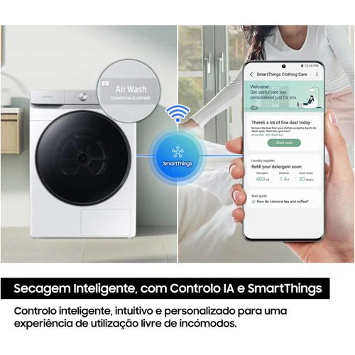 Máquina de Secar Samsung DV16DG8600BWU3 | 16 Kg | Condensação | C | Branco - Image 5