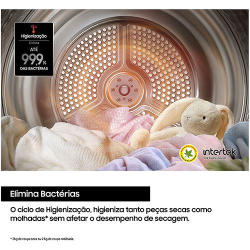 Máquina de Secar Samsung DV90DG52A0ABEP | 9 Kg | Bomba de Calor | C | Preto - Image 4