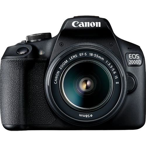 Máquina Fotográfica Reflex Canon EOS 2000D + EF-S 18-55mm f/3.5-5.6 IS II + Bolsa + Cartão SD 16GB - Image 2