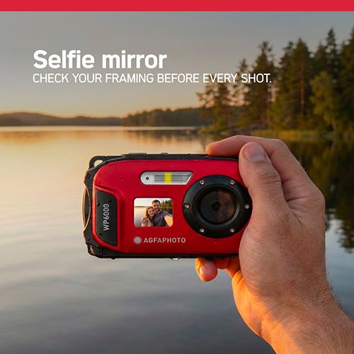 Máquina Fotográfica Compacta Estanque AgfaPhoto Realishot WP6000 - Vermelho - Image 12