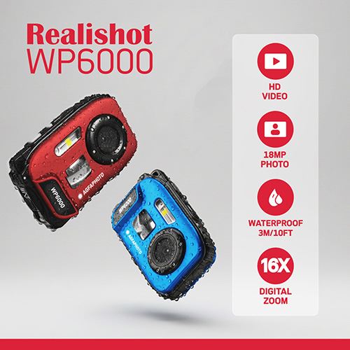 Máquina Fotográfica Compacta Estanque AgfaPhoto Realishot WP6000 - Vermelho - Image 9