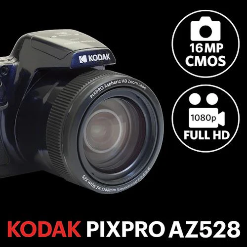 Máquina Fotográfica Compacta Kodak PixPro AZ528 - Azul - Image 8