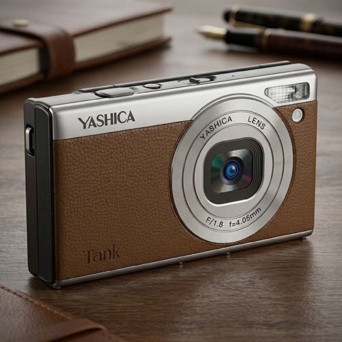 Máquina Fotográfica Compacta YASHICA Tank - Castanho - Image 10