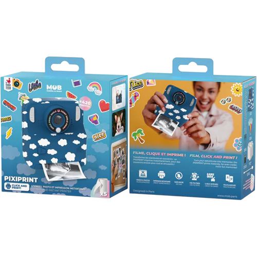 Máquina Fotográfica Instantânea MOB PixiPrint Cloud - Azul Nuvens - Image 12