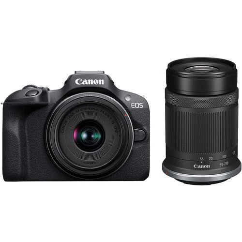Máquina Fotográfica Mirrorless Canon EOS R100 + RF-S 18-45 mm f/4.5-6.3 IS STM + RF-S 55-210 mm f/5-7.1 IS STM - Image 4