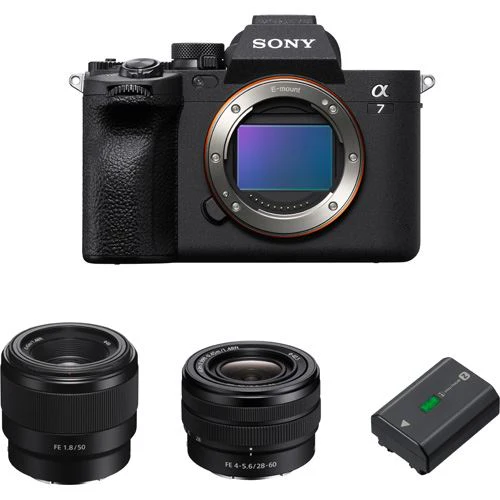 Máquina Fotográfica Mirrorless Sony Alpha a7 Mark IV + FE 28-60mm F4-5.6 + FE 50mm F1.8 + Bateria Extra - Image 9