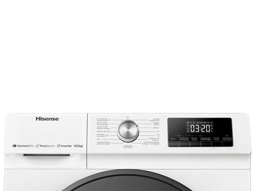 Máquina de Lavar e Secar Roupa Hisense WDQA1014EVJMW | 10/6 Kg | 1400 RPM - Branco - Image 4