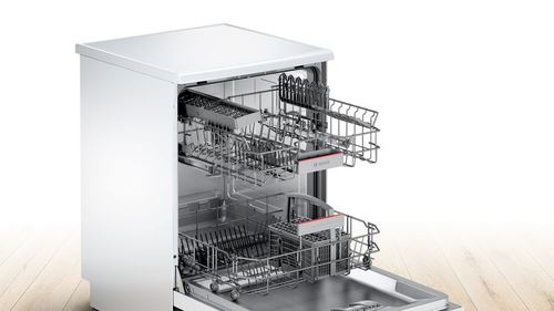 Máquina de Lavar Loiça Bosch SMS46GW01E | 12 talheres | 60 cm | E | Branco - Image 4