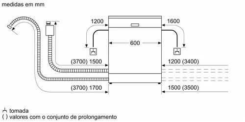 Máquina Lavar Loiça Bosch SMS4EKI06E IX 13 Conjuntos B - Image 9
