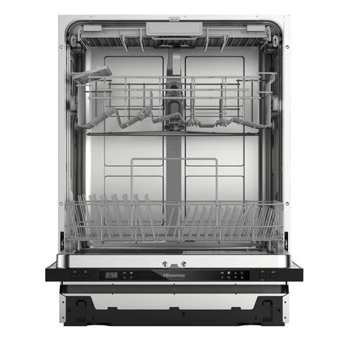 Máquina de Lavar Loiça Encastrável Hisense HISHV603D40 | 14 talheres | 60 cm | D | Preto - Image 2