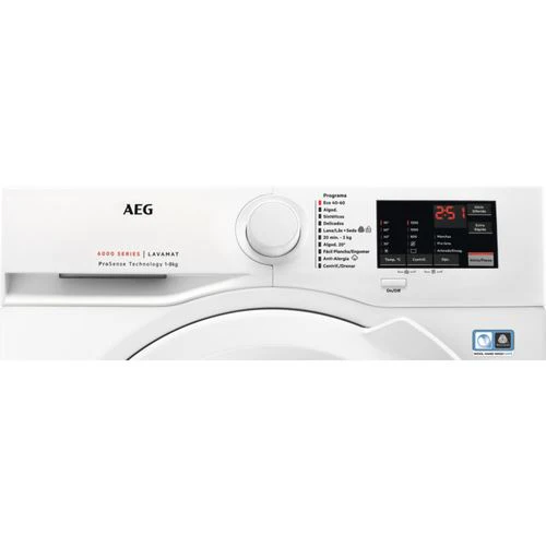 Máquina de Lavar Roupa AEG L6FBI827 | 8 Kg | 1200 RPM | C | Branco - Image 2