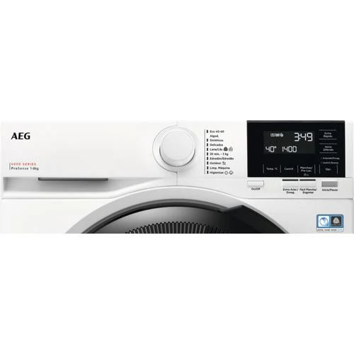 Máquina de Lavar Roupa AEG LFR6184N4B | 8 Kg | 1400 RPM | A | Branco - Image 2