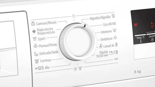 Máquina de Lavar Roupa Bosch WAN28280ES | 8 Kg | 1400 RPM | C | Branco - Image 2