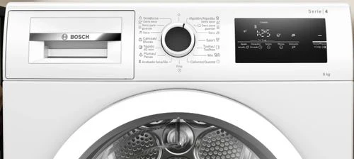 Máquina de Secar Bosch Serie 4 WRT85V92ES | 8 Kg | Condensação | A++ | Branco - Image 2