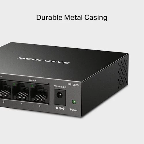 Switch Mercusys MS105GS 5 Portas Gigabit 10/100/1000Mbps - Image 4