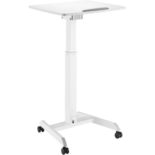 Mesa de Trabalho Deltaco Ajustável - Branco - Image 3