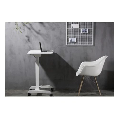 Mesa de Trabalho Deltaco Ajustável - Branco - Image 6