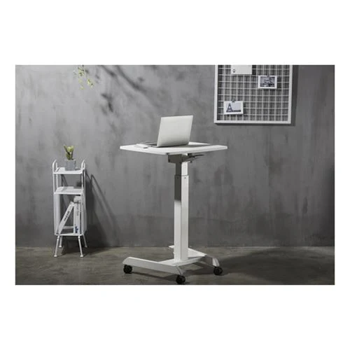 Mesa de Trabalho Deltaco Ajustável - Branco - Image 8