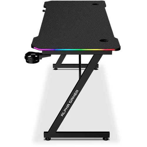 Mesa Gaming Alpha Gamer Gemina RGB - Preto - Image 3
