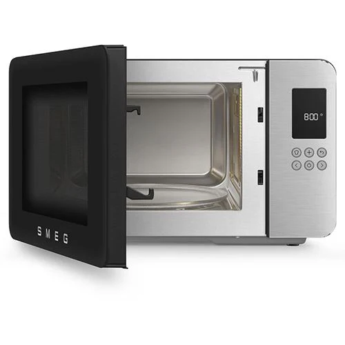 Micro-ondas com Grill Smeg MOC01BLMEU Collezione | 29 L | 900 W | Preto Mate - Image 9