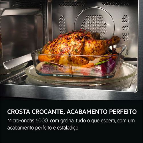 Micro-ondas Encastrar com Grill AEG OS5MG20EB | 20 L | 800 W - Preto - Image 8