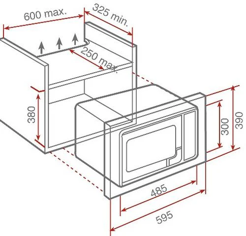 Micro-ondas Encastrar Teka MWS 20 BIS | 18 L | 700 W | Aço inoxidável - Image 2