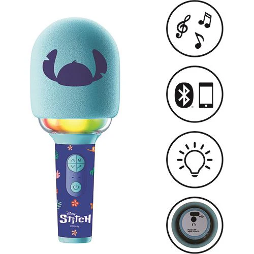Microfone de Karaoke Disney Stitch - Bluetooth sem Fios com Som e Luz -  Lexibook - Image 2
