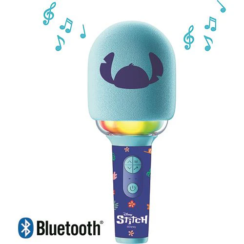 Microfone de Karaoke Disney Stitch - Bluetooth sem Fios com Som e Luz -  Lexibook - Image 3