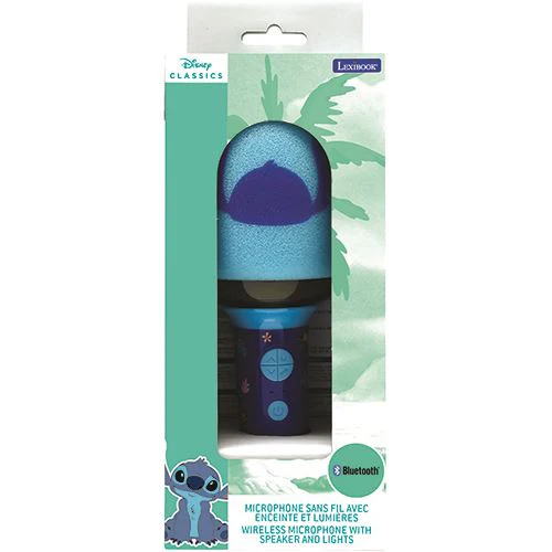 Microfone de Karaoke Disney Stitch - Bluetooth sem Fios com Som e Luz -  Lexibook - Image 5