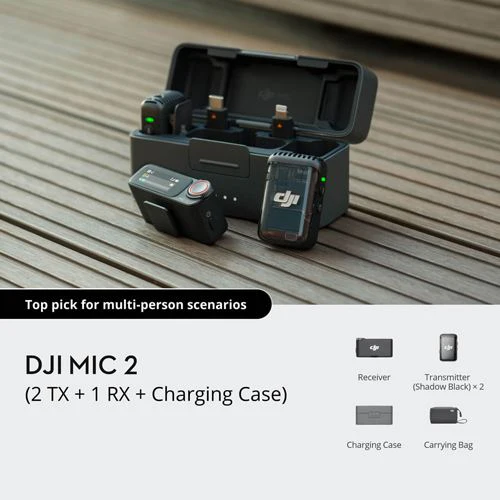 Microfone de Lapela Dji 2 2 TX + 1RX + Carregador - Image 8