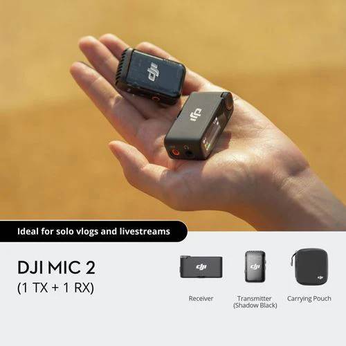 Microfone Dji Mic 2 + 1 Tx + 1 Rx - Preto - Image 8